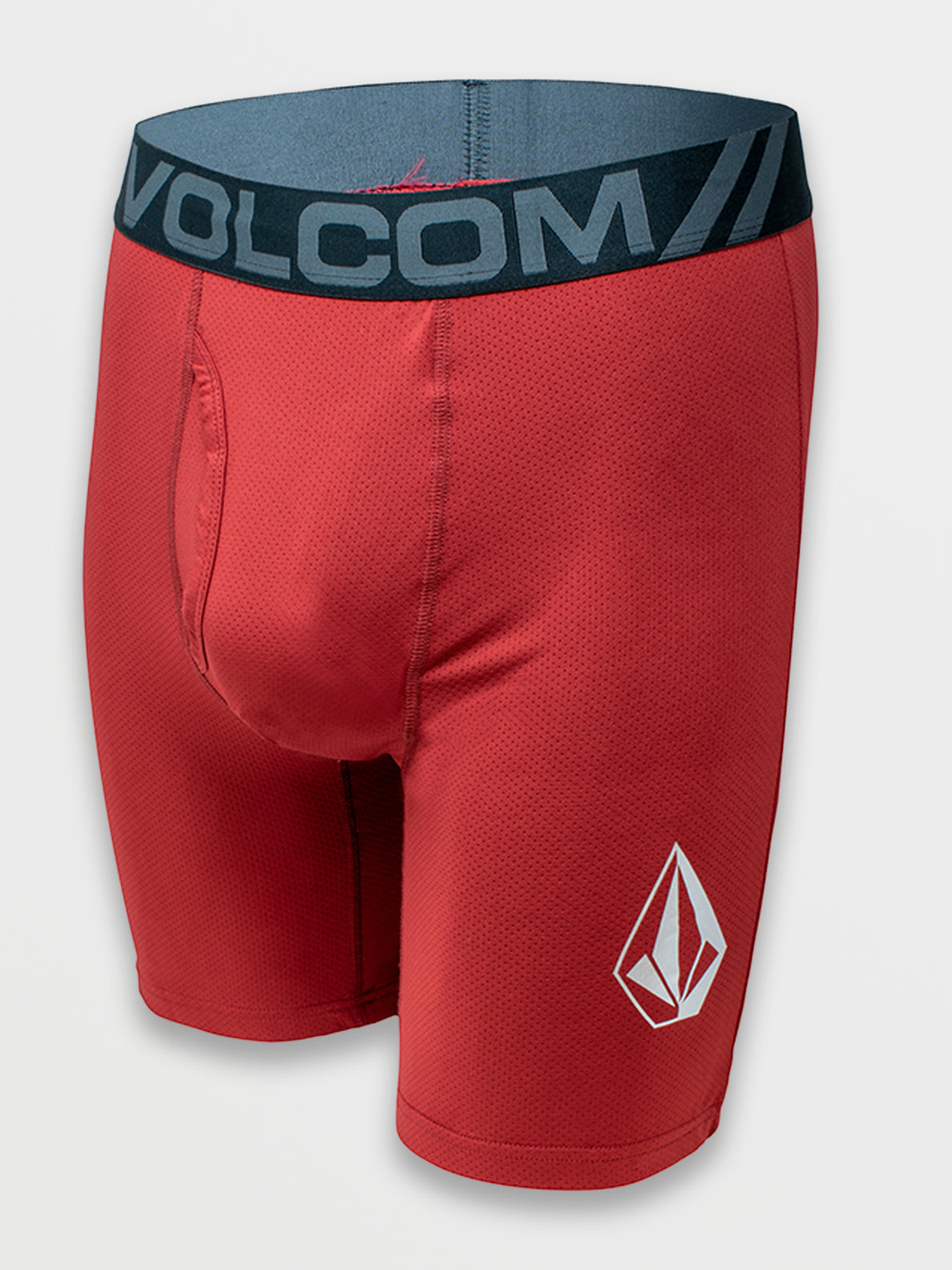 Volcom 2pk Mesh Boxer Brief - Red Solid + Poster Print