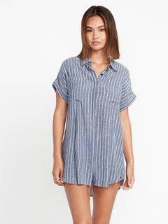 Coco Ho Sun Tunic Shirt - Navy (B0522300_NVY) [F]
