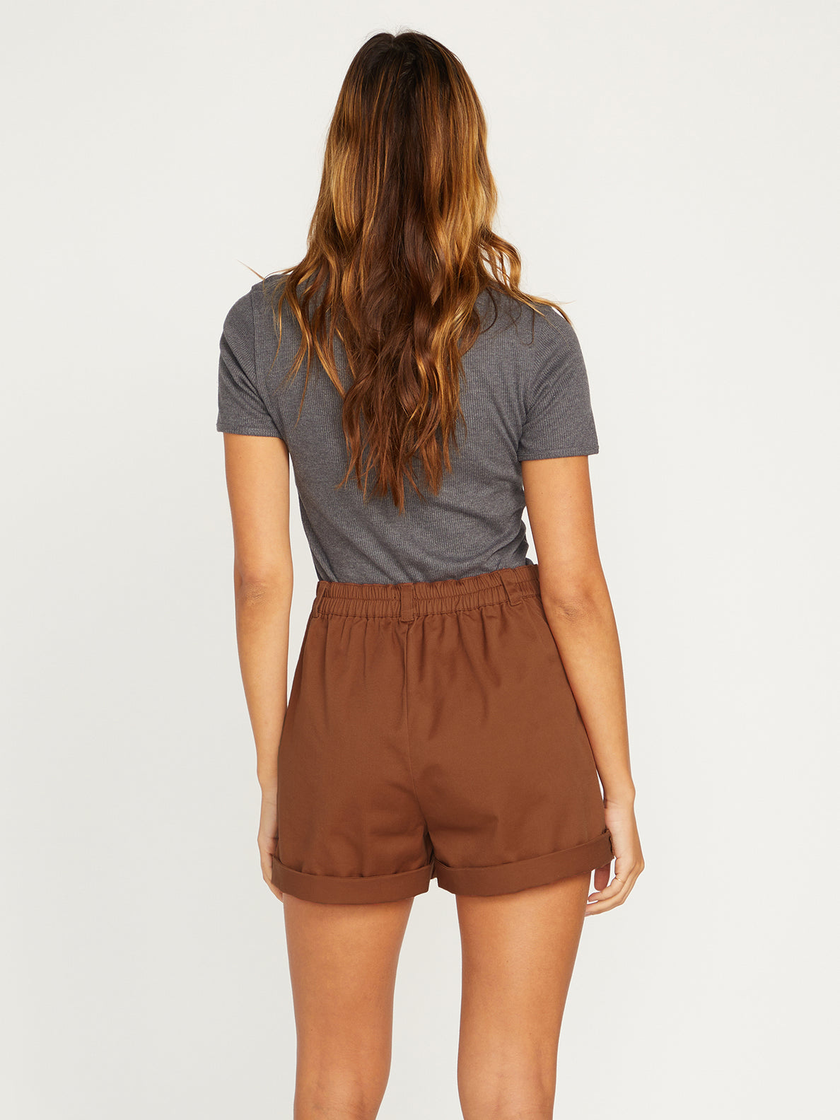 Frochickie Trouser Shorts - Dark Clay (B0912300_DCL) [B]