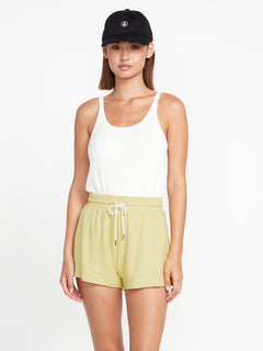 Lived in Lounge Fleece Shorts - Citron (B0912307_CTR) [F]