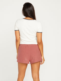 Lived in Lounge Fleece Shorts - Rosewood (B0912307_ROS) [B]