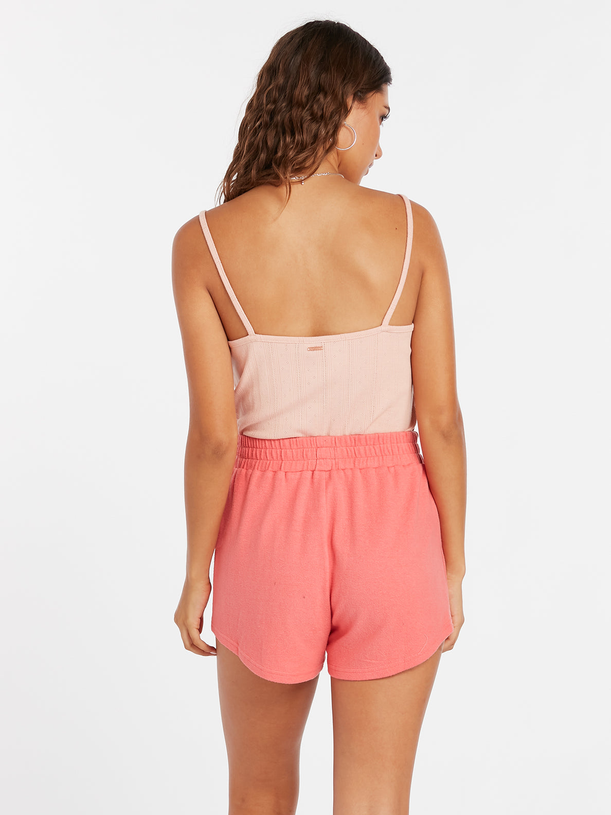 Lived In Lounge Fleece Short - Electric Coral (B0922105_ELC) [B]