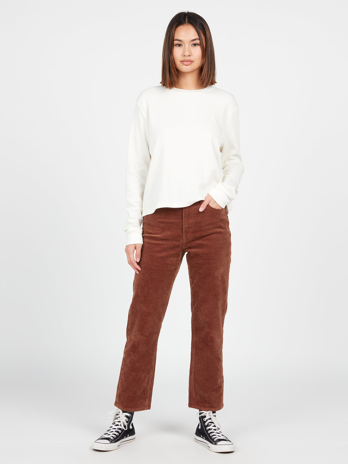 Stoned Straight Jeans - Dark Clay (B1932003_DCL) [F]