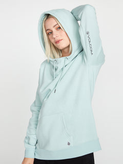 Walk It Out High Neck Hoodie - Stone Blue (B4132207_SNB) [F]