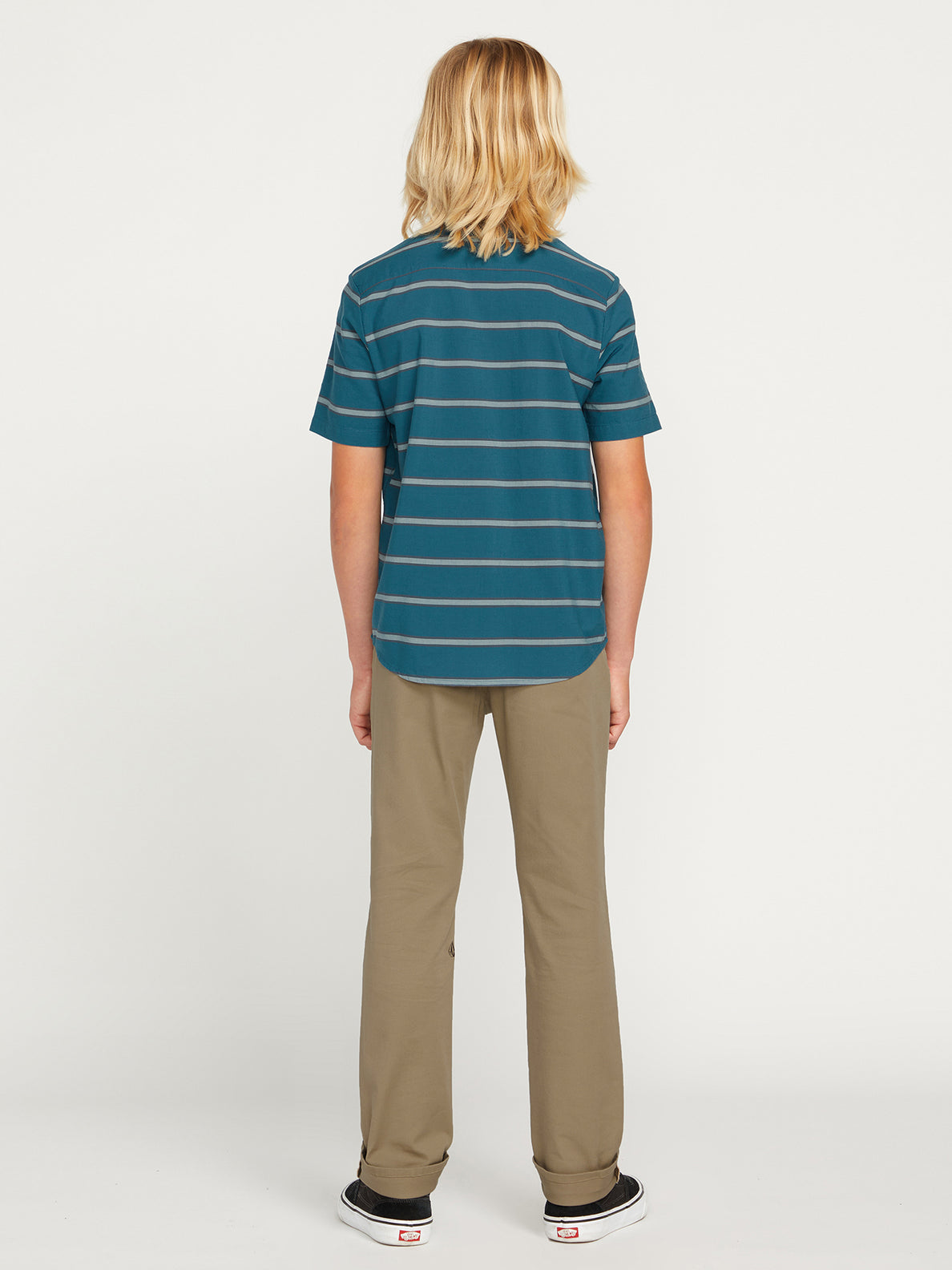 Big Boys Sayzon Stripe Short Sleeve Shirt - Aged Indigo (C0412331_AIN) [14]