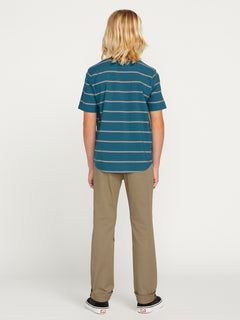 Big Boys Sayzon Stripe Short Sleeve Shirt - Aged Indigo (C0412331_AIN) [14]