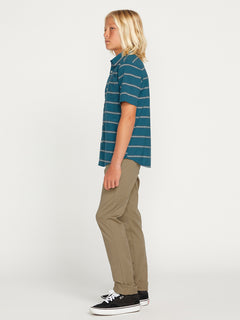 Big Boys Sayzon Stripe Short Sleeve Shirt - Aged Indigo (C0412331_AIN) [18]