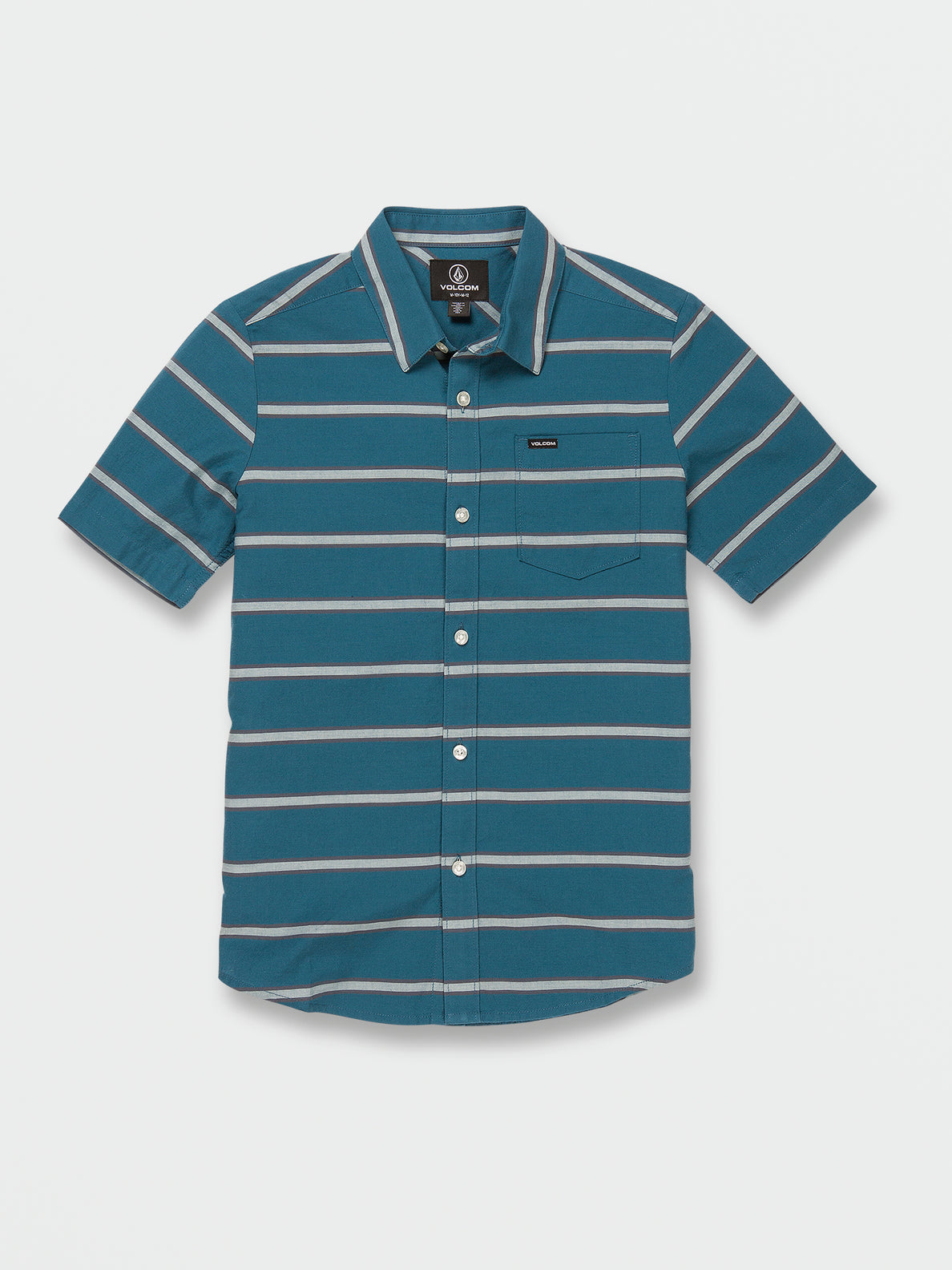 Big Boys Sayzon Stripe Short Sleeve Shirt - Aged Indigo (C0412331_AIN) [F]