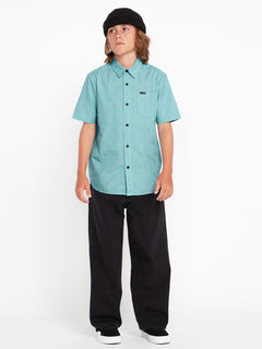 Big Boys Graffen Short Sleeve Shirt - Cali Blue Heather (C0422305_CBL) [26]