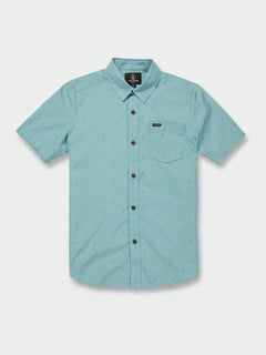 Big Boys Graffen Short Sleeve Shirt - Cali Blue Heather (C0422305_CBL) [F]