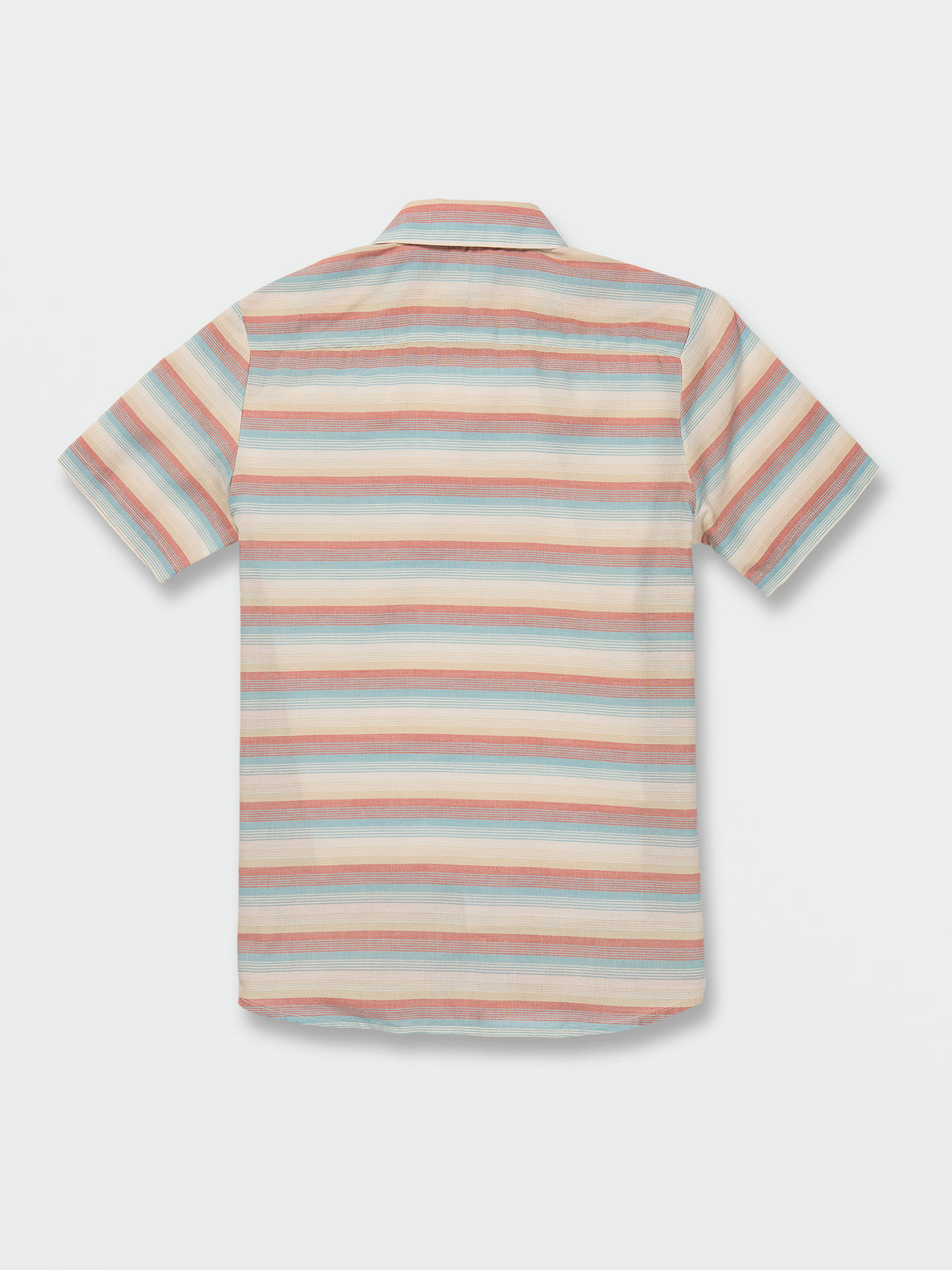 Big Boys Veecee Stripe Short Sleeve Shirt - Whitecap Grey (C0422330_WCG) [B]
