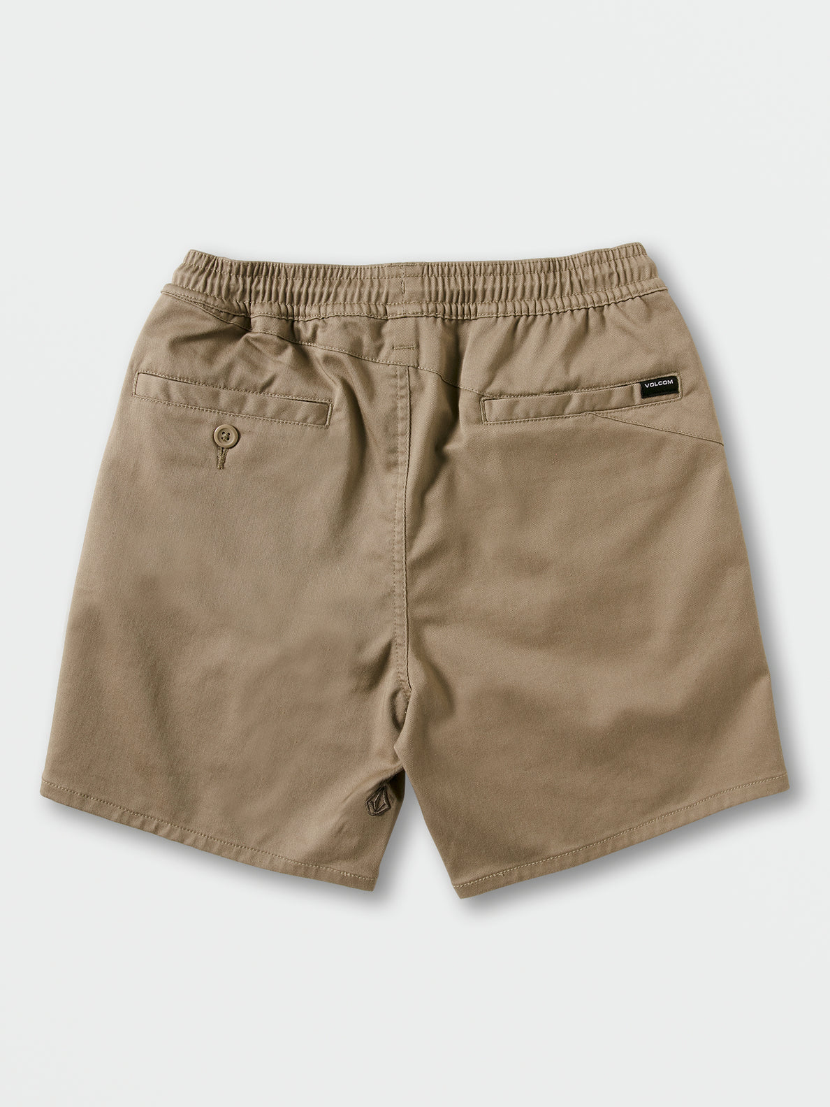 Big Boys Frickin Elastic Waist Shorts - Khaki (C1012304_KHA) [B]