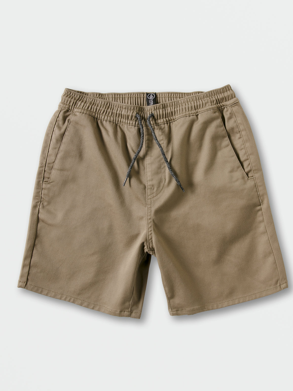 Big Boys Frickin Elastic Waist Shorts - Khaki (C1012304_KHA) [F]