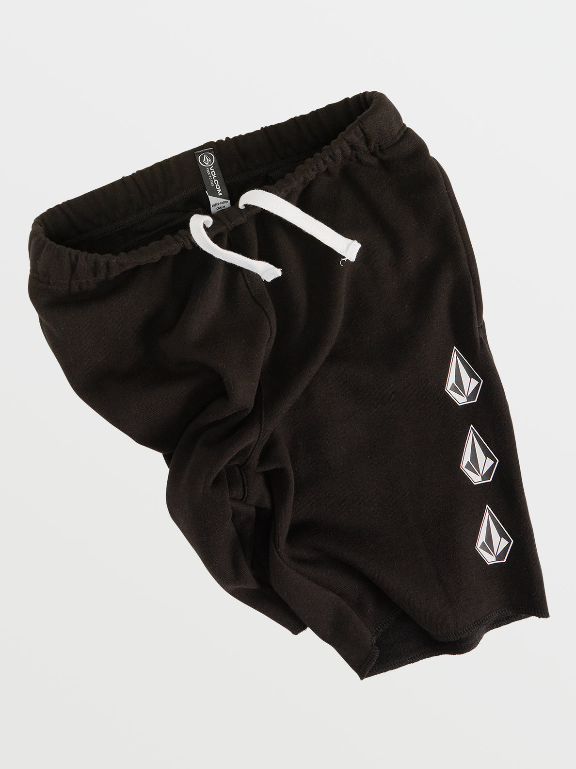 Big Boys Iconic Stone Fleece Shorts - Black (C1032102_BLK) [2]