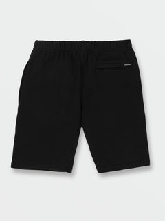 Big Boys Iconic Stone Fleece Shorts - Black (C1032202_BLK) [B]