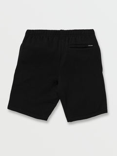 Big Boys Iconic Stone Fleece Shorts - New Black (C1032202_NBK) [B]