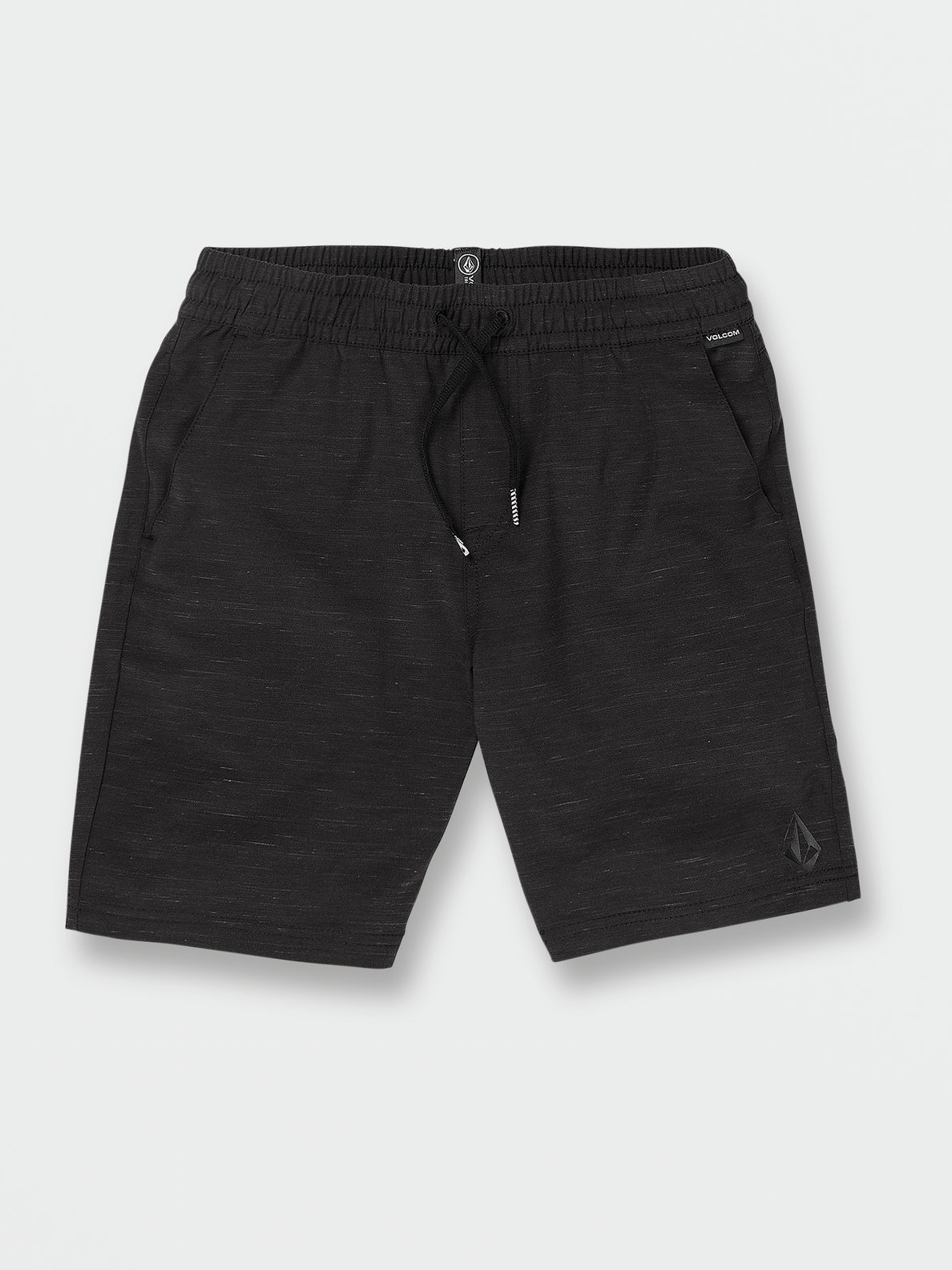 Big Boys Understoned Elastic Waist Hybrid Shorts - Black (C3212303_BLK) [F]
