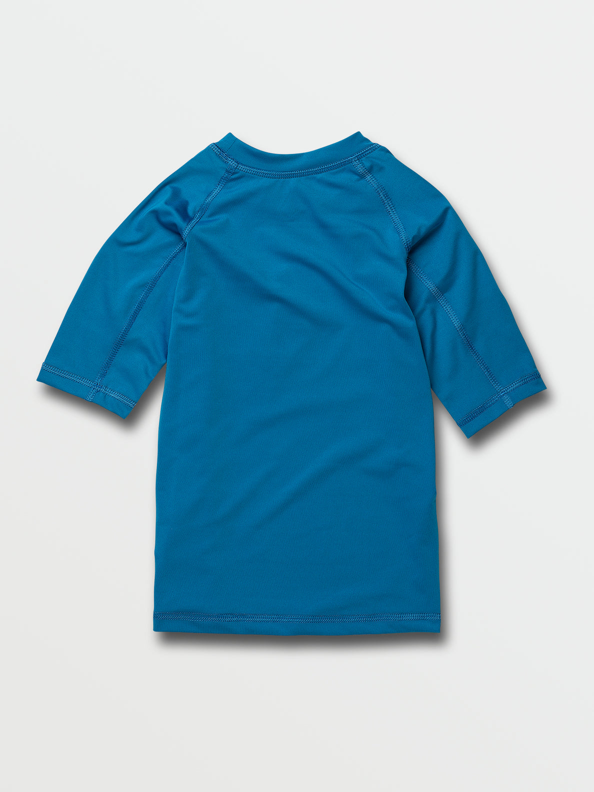 Big Boys Lido Solid Short Sleeve UPF 50 Rashguard - True Blue (C9112000_TRB) [B]