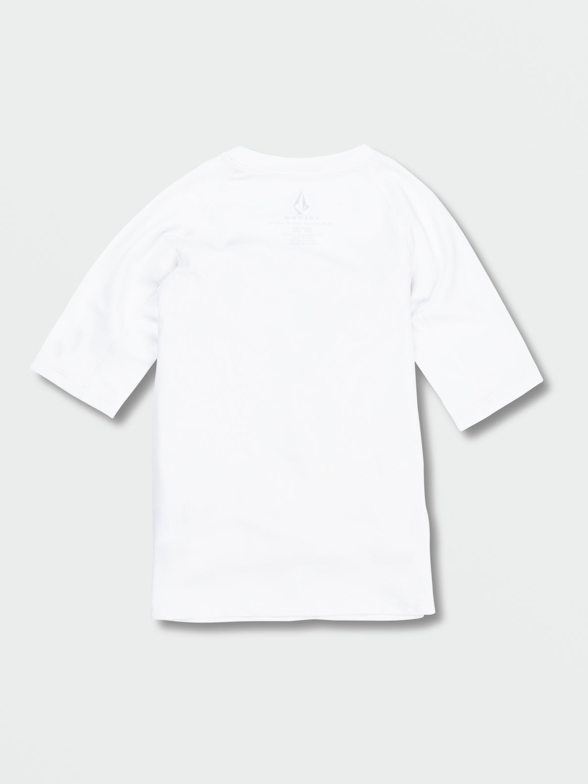 Big Boys Lido Solid Short Sleeve UPF 50 Rashguard - White (C9112302_WHT) [B]