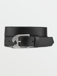 Skully Leather Belt - Black (D5932100_BLK) [F]