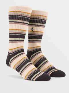 Stripes Socks - Seagrass Green (D6312305_SGR) [F]