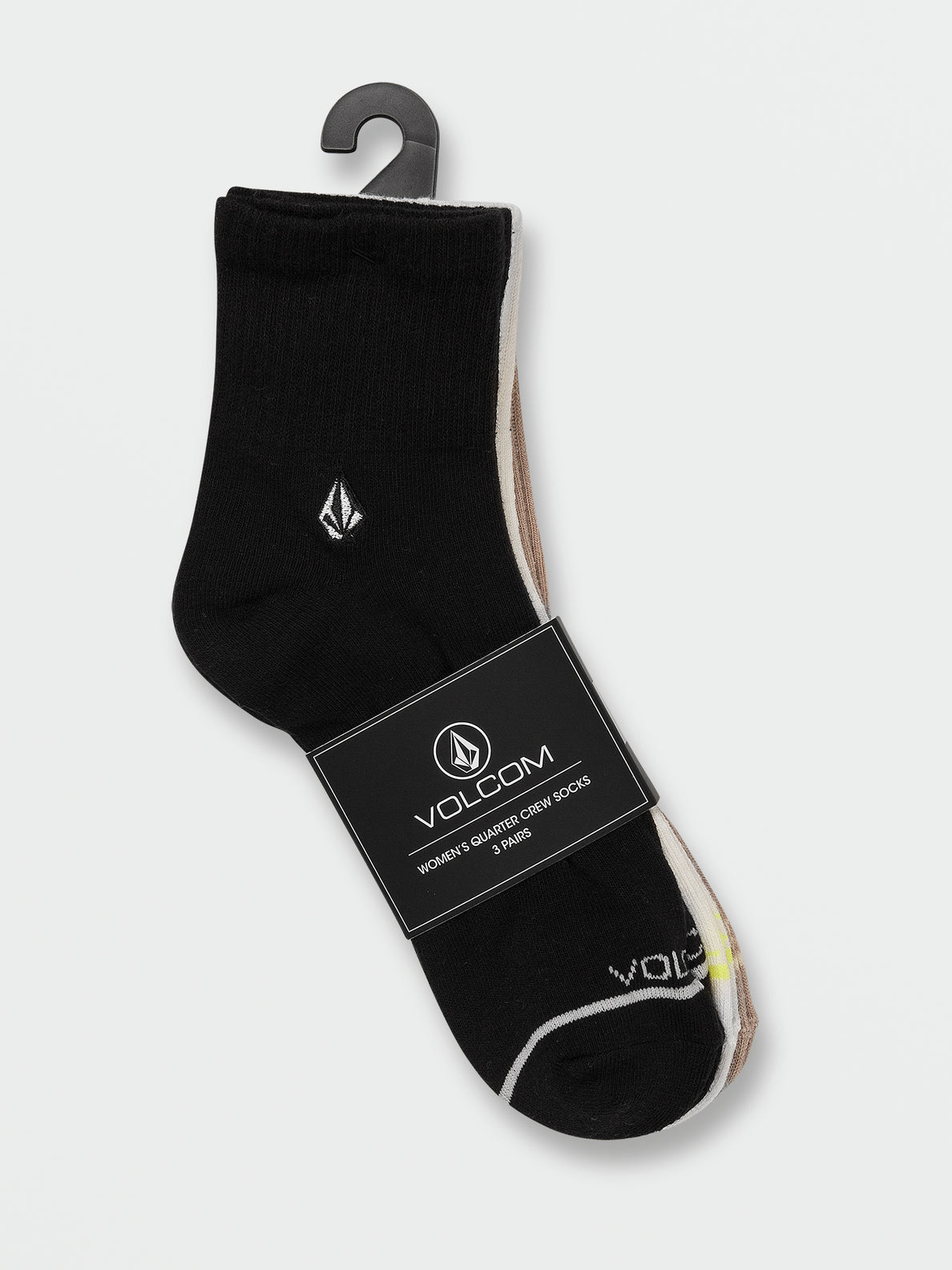 The New Crew 3 Pack Neutrals Socks - Assorted Colors – Volcom Canada