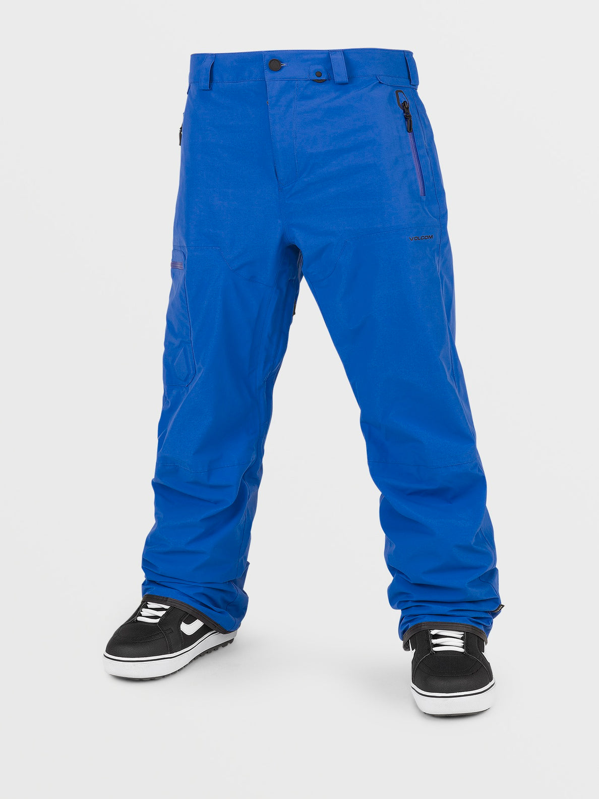 Men Blue Tencel Side Pocket Pants