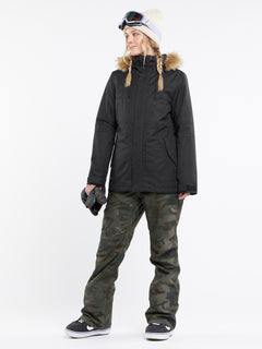 Womens Fawn Insulated Jacket - Black (H0452410_BLK) [43]