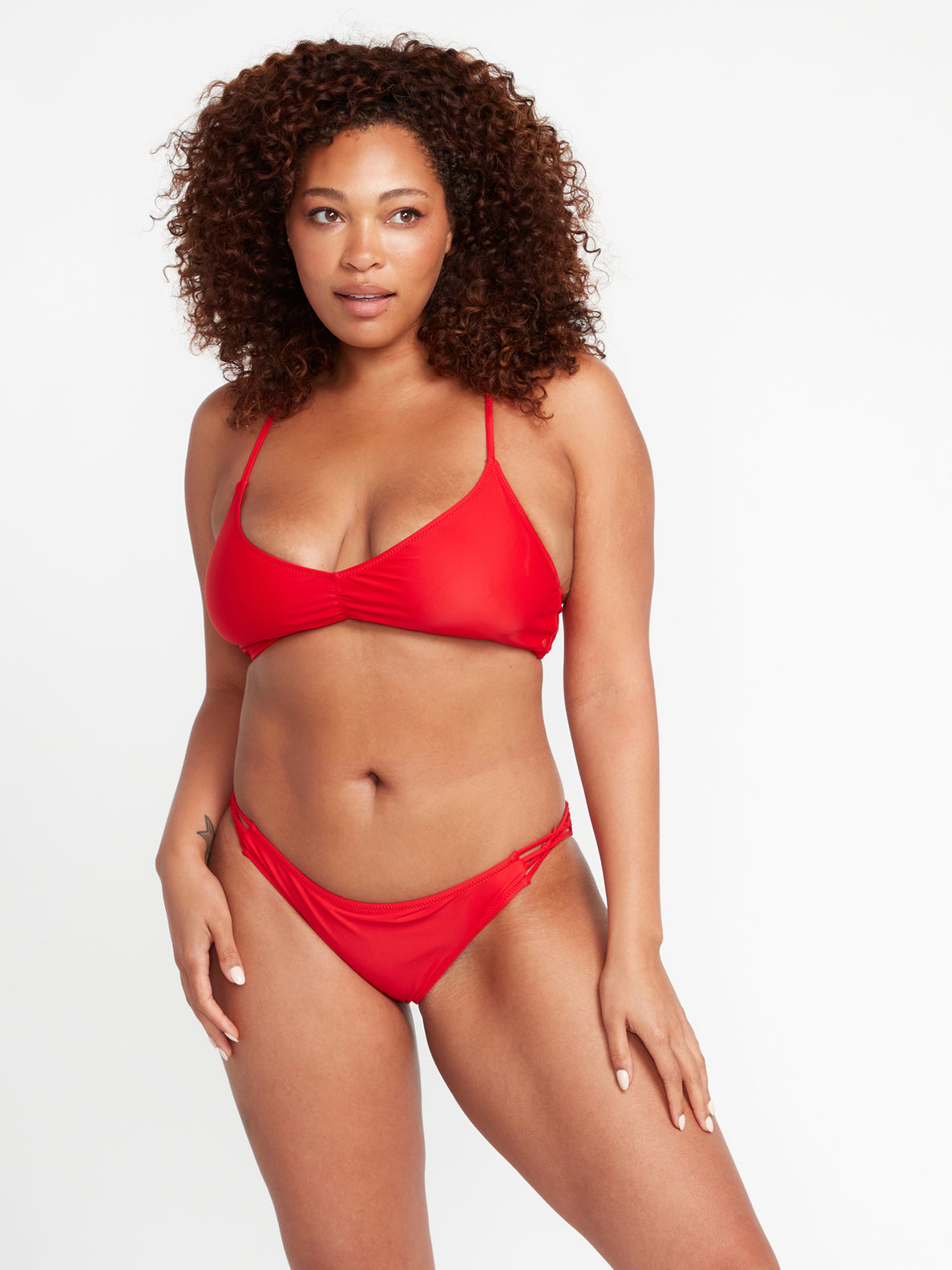 Simply Solid Full Bikini Bottoms - Candy Apple (O2212310_CDY) [10]