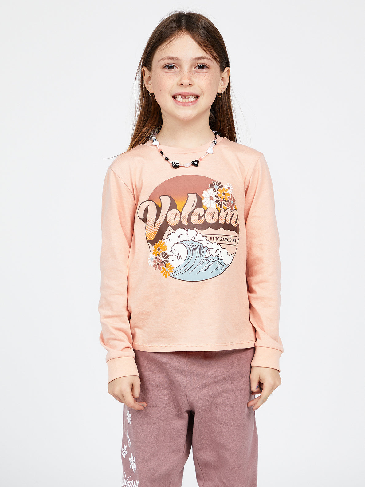 Girls Made From Stoke Long Sleeve Tee - Hazey Pink (R3642200_HZP) [1]