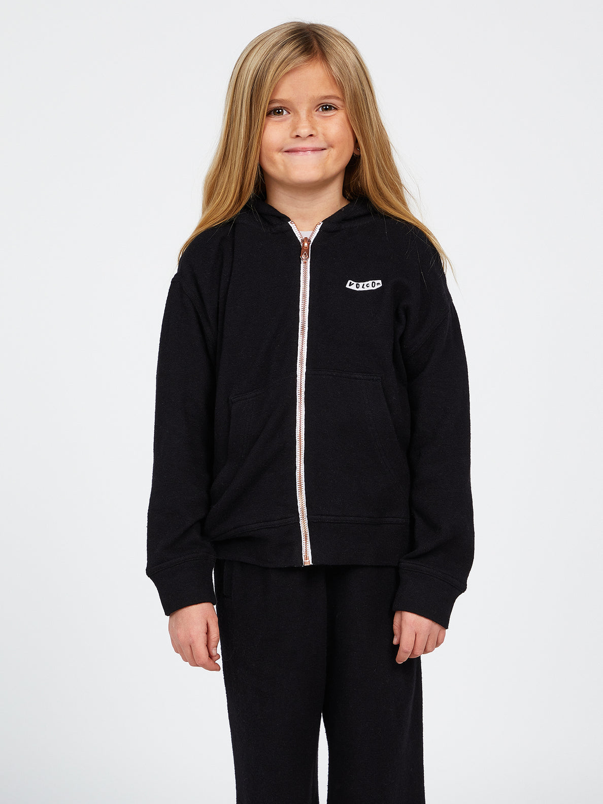 Girls Lived In Lounge Zip Up Hoodie - Black (R4812102_BLK) [F]