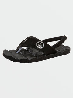 Little Boys Recliner Sandals - Black White (U0812300_BWH) [2]