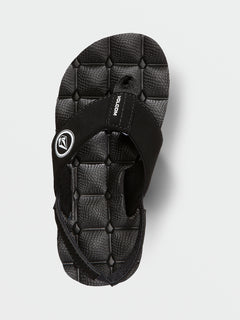 Little Boys Recliner Sandals - Black White (U0812300_BWH) [B]