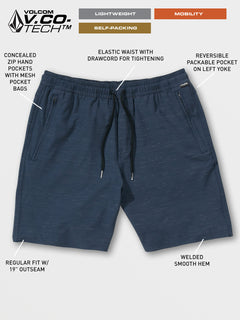 Wrecpack Hybrid Shorts - Navy