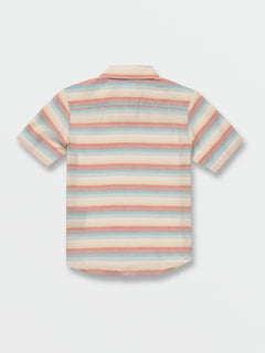 Little Boys Veecee Stripe Short Sleeve Shirt - Whitecap Grey (Y0422330_WCG) [B]