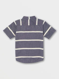 Little Boys Stone Stagger Woven Short Sleeve Shirt - Marina Blue (Y0432230_MRB) [B]