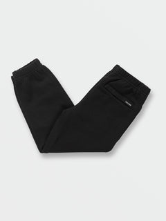 Little Boys Iconic Stone Fleece Pants - Black (Y1232200_BLK) [B]